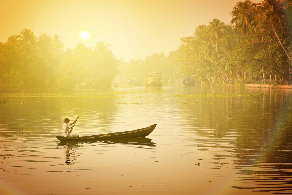 Die Backwaters von Kerala